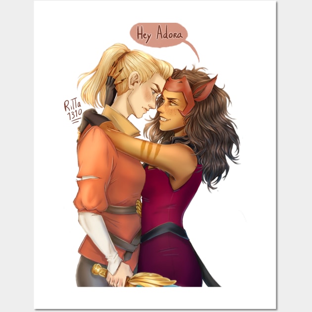 Catra and Adora Wall Art by ritta1310